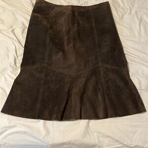 Karen Kane Dark Brown A-Line Skirt